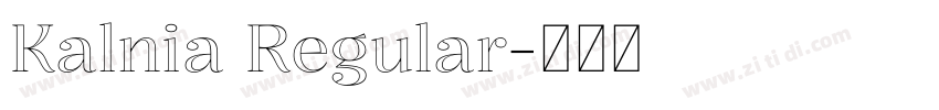Kalnia Regular字体转换 Kalnia Regular字体转换